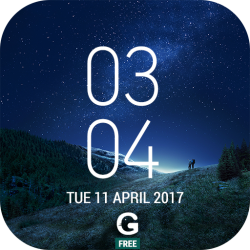 samsung galaxy s8 plus digital clock widget